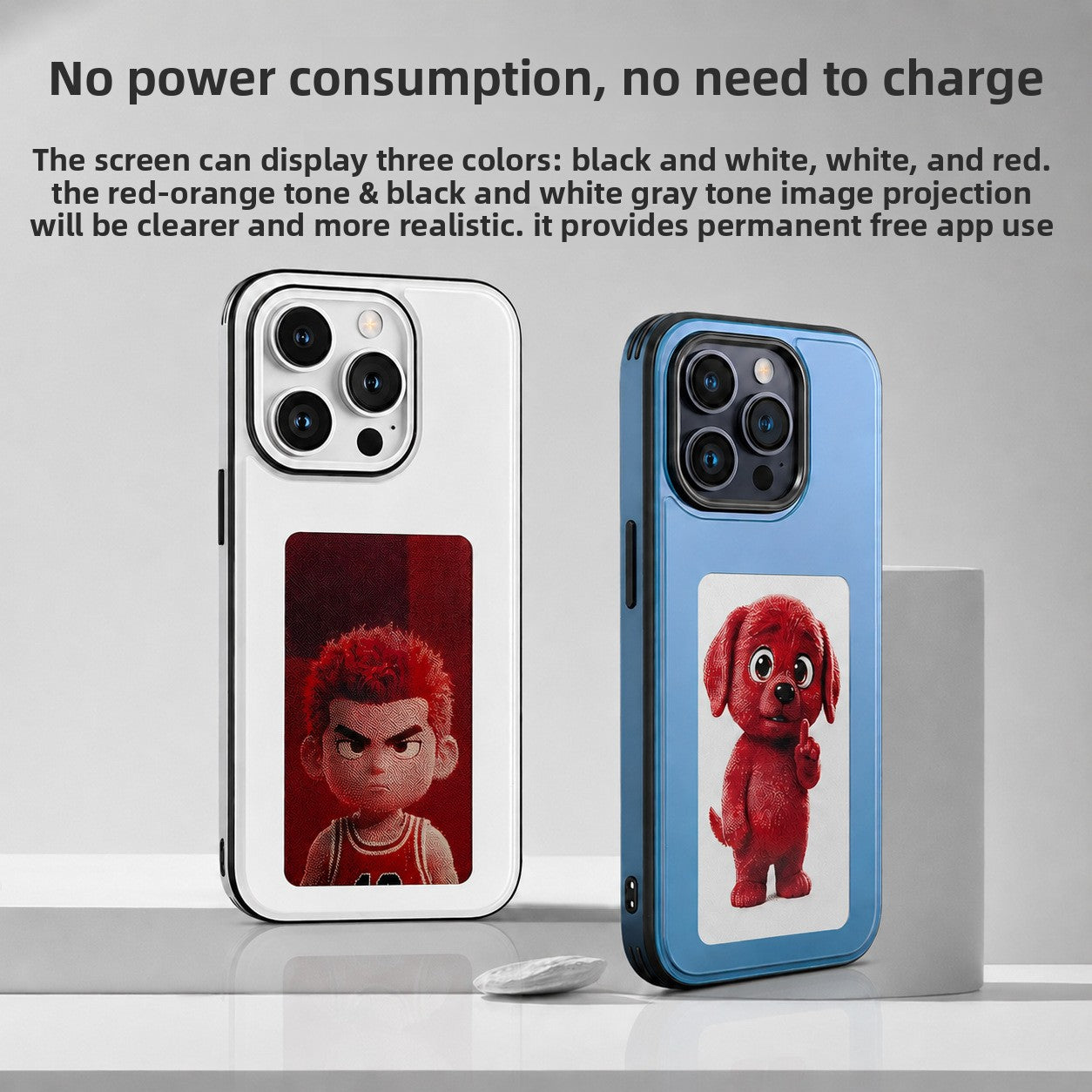 Inkora E-Ink Screen Phone Case iPhone 13-15