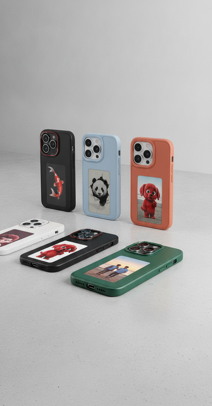 E-ink Screen Phone Cases iPhones 16 and 17