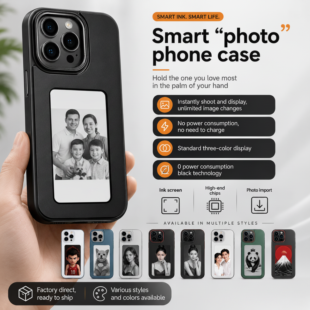 E-ink Screen Phone Cases iPhones 16 and 17